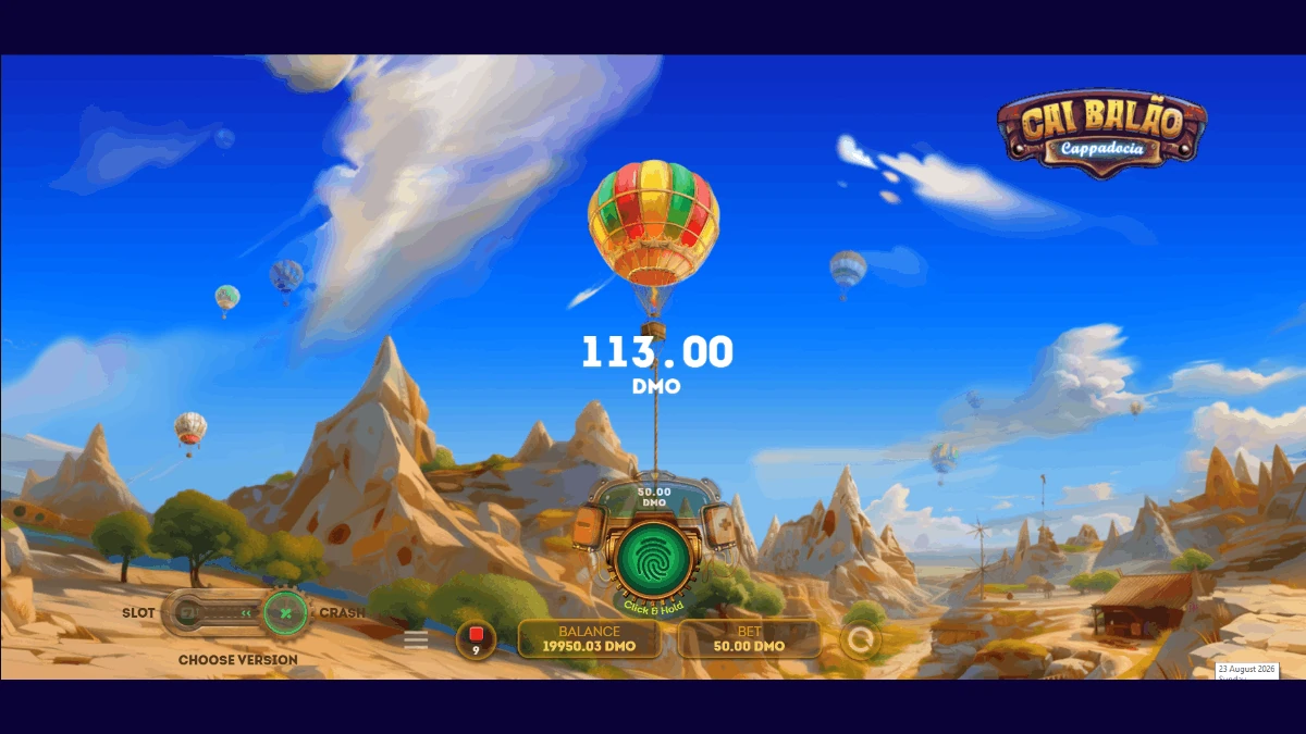 Cappadocia crash game gameplay screenshot by SmartSoft Gaming