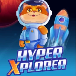 Hyper Xplorer crash game logo by Mancala Gaming