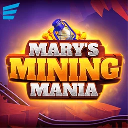 Mary’s Mining Mania crash game logo by Evoplay