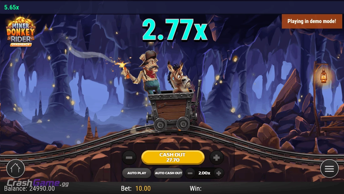 Miner Donkey Rider gameplay screenshot by Play’n GO