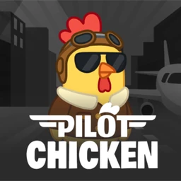 Pilot Chicken crash game logo by SPRIBE